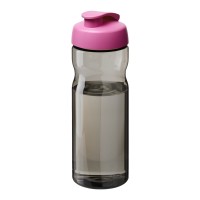 H2O Active® Eco Base 650 ml sportfles met kanteldeksel. Houtskool, Magenta