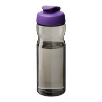 H2O Active® Eco Base 650 ml sportfles met kanteldeksel. Houtskool, Paars