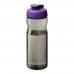 H2O Active® Eco Base 650 ml sportfles met kanteldeksel. Houtskool, Paars