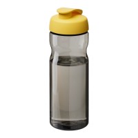 H2O Active® Eco Base 650 ml sportfles met kanteldeksel. Houtskool, Geel