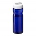 H2O Active® Eco Base 650 ml Sportflasche mit Klappdeckel. blau, weiss