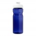 H2O Active® Eco Base 650 ml Sportflasche mit Klappdeckel. blau, weiss