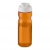 H2O Active® Eco Base 650 ml Sportflasche mit Klappdeckel. orange, weiss