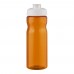 H2O Active® Eco Base 650 ml Sportflasche mit Klappdeckel. orange, weiss