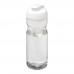 H2O Active® Eco Base 650 ml flip lid sport bottle. Transparent, White