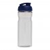 H2O Active® Eco Base 650 ml sportfles met kanteldeksel. Transparent, Blauw