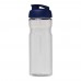 H2O Active® Eco Base 650 ml sportfles met kanteldeksel. Transparent, Blauw