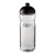 H2O Active® Eco Base 650 ml dome lid sport bottle. Transparent, Black