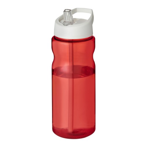 H2O Active® Eco Base 650 ml sportfles met tuitdeksel. Rood, Wit