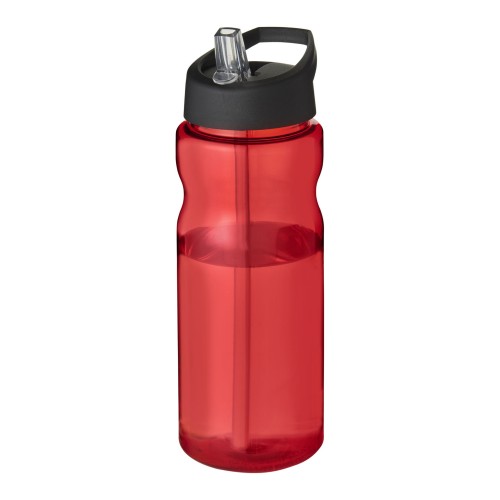 H2O Active® Eco Base 650 ml spout lid sport bottle. Red, Black