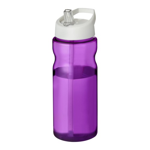 H2O Active® Eco Base 650 ml Sportflasche mit Ausgussdeckel. lila, weiss