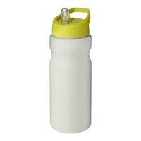 H2O Active® Eco Base 650 ml spout lid sport bottle. Ivory white, Lime