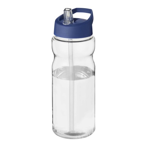 H2O Active® Eco Base 650 ml Sportflasche mit Ausgussdeckel. transparent, blau