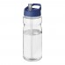 H2O Active® Eco Base 650 ml Sportflasche mit Ausgussdeckel. transparent, blau