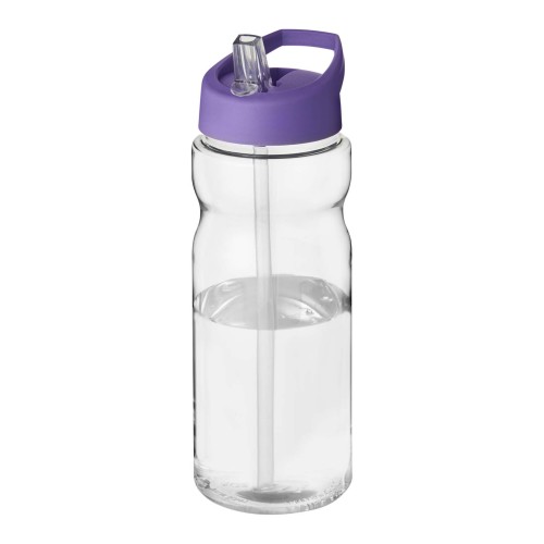 H2O Active® Eco Base 650 ml Sportflasche mit Ausgussdeckel. transparent, lila
