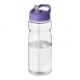 H2O Active® Eco Base 650 ml Sportflasche mit Ausgussdeckel. transparent, lila