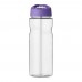 H2O Active® Eco Base 650 ml Sportflasche mit Ausgussdeckel. transparent, lila