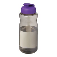 H2O Active® Eco Big Base 1 l drinkfles met klapdeksel. Houtskool, Paars