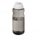 H2O Active® Eco Big Base 1 l drinkfles met klapdeksel. Houtskool, Wit