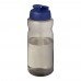 H2O Active® Eco Big Base 1 litre flip lid sport bottle. Charcoal, Blue