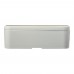 MIYO Renew 700 ml single layer lunch box. Ivory white, Pebble grey