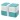 MIYO Renew 700+700 ml Doppel-Lunchbox. riffblau. elfenbeinweiß, weiss