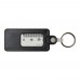 Kym recycled tyre tread check keychain, Black