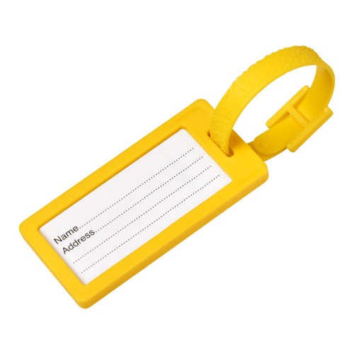River recycled window luggage tag, Yellow