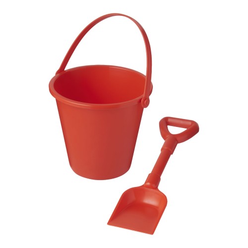 Tides recycelter Strandeimer und Spaten, rot Tides recycelter Strandeimer und Spaten, rot