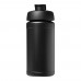 Baseline Rise 500 ml Sportflasche mit Klappdeckel. schwarz, schwarz Baseline Rise 500 ml Sportflasche mit Klappdeckel. schwarz, schwarz