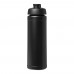 Baseline Rise 750 ml drinkfles met klapdeksel. Zwart, Zwart