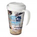 Brite-Americano® Grande 350 ml mug with spill-proof lid, White
