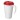 Americano® Grande 350 ml Isolierbecher mit auslaufsicherem Schraubverschluss. weiss, rot