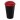 Americano® Eco 350 ml recycelter Becher. schwarz, rot