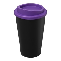 Americano® Eco 350 ml gerecyclede drinkbeker. Zwart, Paars