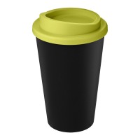 Americano® Eco 350 ml gerecyclede drinkbeker. Zwart, Lime