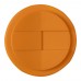 Americano® Eco 350 ml recycelter Becher mit auslaufsicherem Deckel, orange