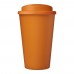 Americano® Eco 350 ml recycelter Becher mit auslaufsicherem Deckel, orange