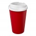 Americano® Eco 350 ml recycled tumbler with spill-proof lid. Red, White
