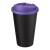 Americano® Eco 350 ml recycled tumbler with spill-proof lid. Purple, Black