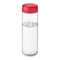 H2O Active® Vibe 850 ml screw cap water bottle. Transparent, Red