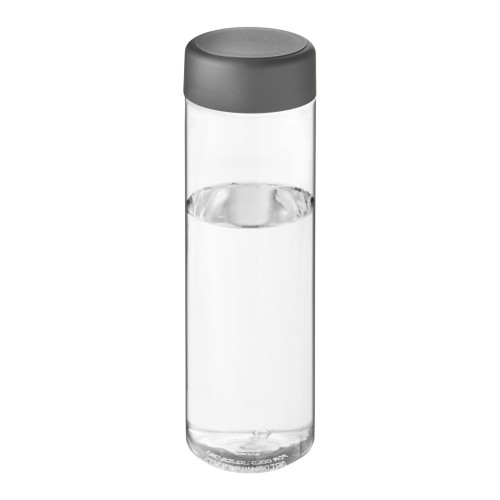 H2O Active® Vibe 850 ml screw cap water bottle. Transparent, Storm grey