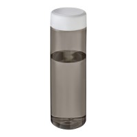 H2O Active® Vibe 850 ml screw cap water bottle. Charcoal, White