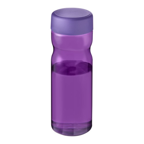 H2O Active® Eco Base 650 ml screw cap water bottle. Purple, Purple