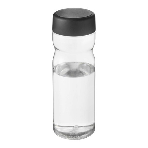 H2O Active® Eco Base 650 ml sportfles. Transparent, Zwart