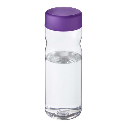 H2O Active® Eco Base 650 ml Sportflasche mit Drehdeckel. transparent, lila