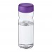 H2O Active® Eco Base 650 ml Sportflasche mit Drehdeckel. transparent, lila