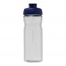 H2O Active® Base Tritan™ 650 ml Sportflasche mit Klappdeckel. transparent klar, blau