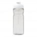 H2O Active® Base Tritan™ 650 ml Sportflasche mit Klappdeckel. transparent klar, weiss