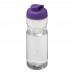 H2O Active® Base Tritan™ 650 ml Sportflasche mit Klappdeckel. transparent klar, lila